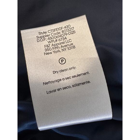 New Calvin Klein Boys Blue Two Button Slim Fit Blazer Suit Jacket Size 14 - Picture 6 of 7